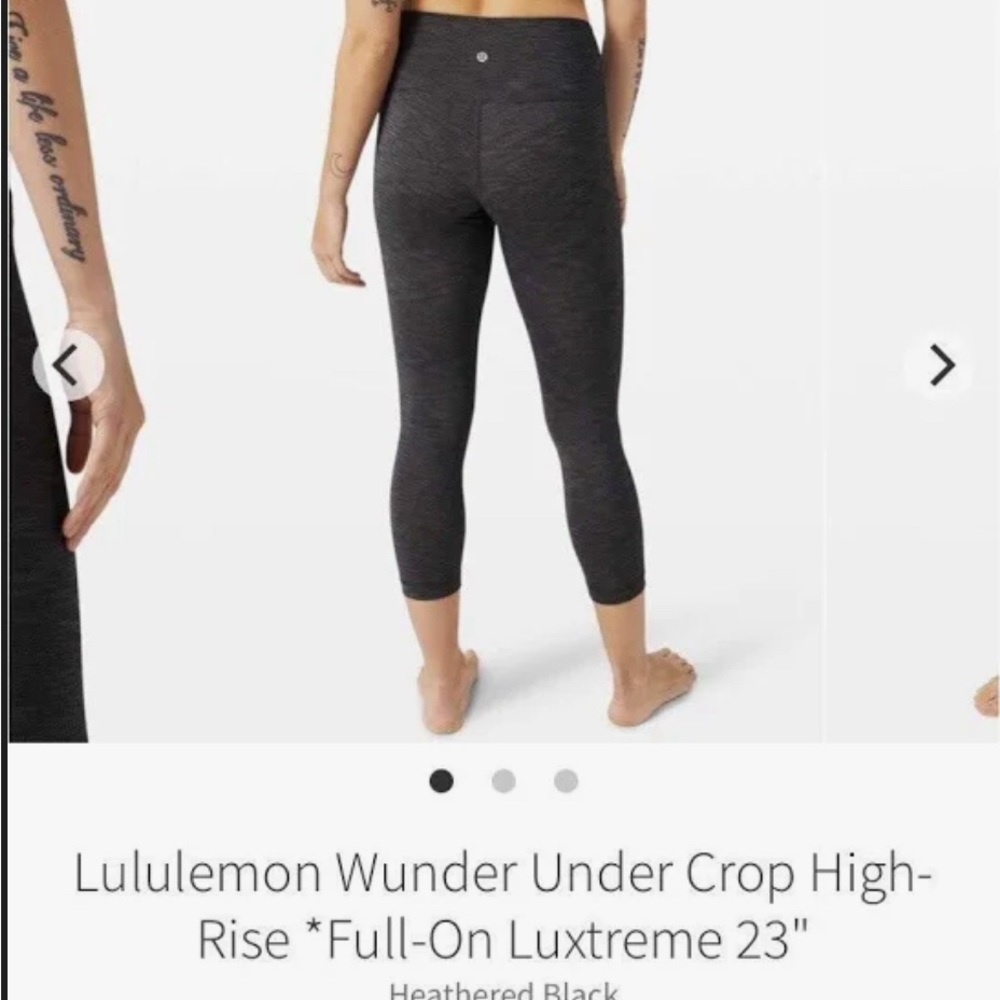 Lululemon wunder under train hi rise 23”